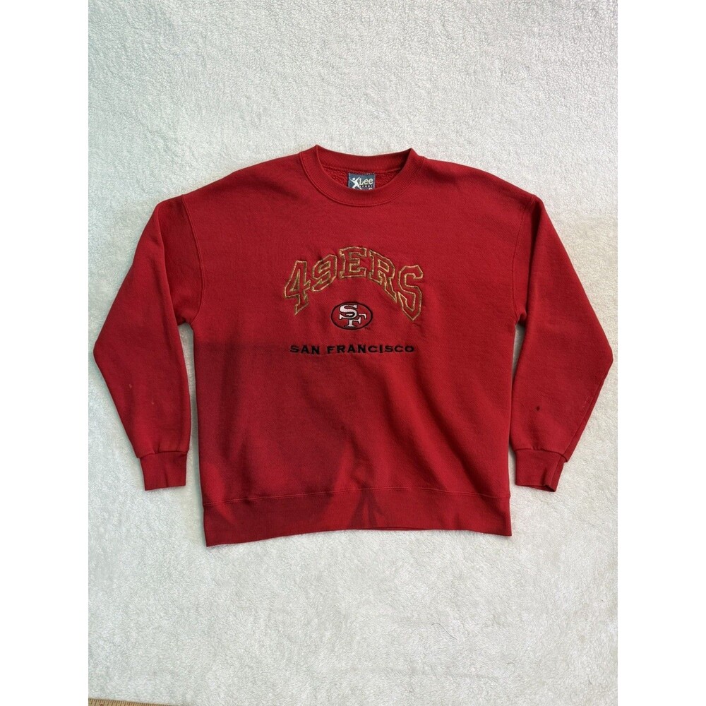VTG 90s San Francisco 49ers Lee Sport Crewneck Sweatshirt XL NFL Embroidered
